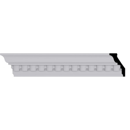 Ekena Millwork 2 3/4"H x 1 7/8"P x 3 1/4"F x 94 1/2"L, (1" Repeat) Dentil Crown Moulding MLD03X01X03DE